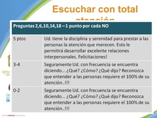 Escuchar con total
atención

 