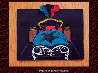 Témpera en cartón y madera 