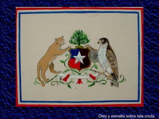 Óleo y esmalte sobre tela cruda 