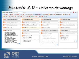 Escuela 2.0 –  Universo de weblogs 