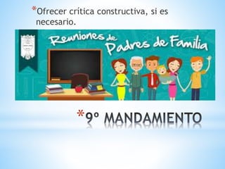 *
*Ofrecer crítica constructiva, si es
necesario.
 