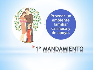 *
Proveer un
ambiente
familiar
cariñoso y
de apoyo.
 