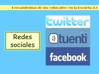 Herramientas de uso educativo en la Escuela 2.0WikisSirve para crear apuntes, proyectos de investigación, creaciones de revistas…