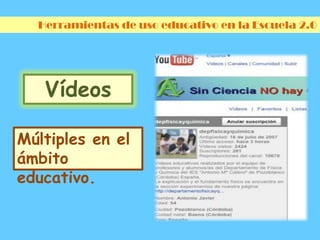 Herramientas de uso educativo en la Escuela 2.0ImágenesSirven para complementar la teoría.