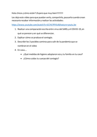 Hola chicos ¿cómo están? ¡Espero que muy bien!!!!!!!!!
Les dejo este video para que puedan verlo, compartirlo, pausarlo cu...