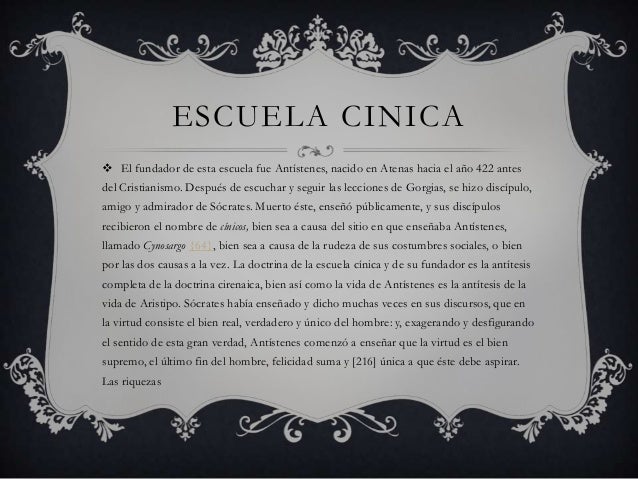 Escuela cinica