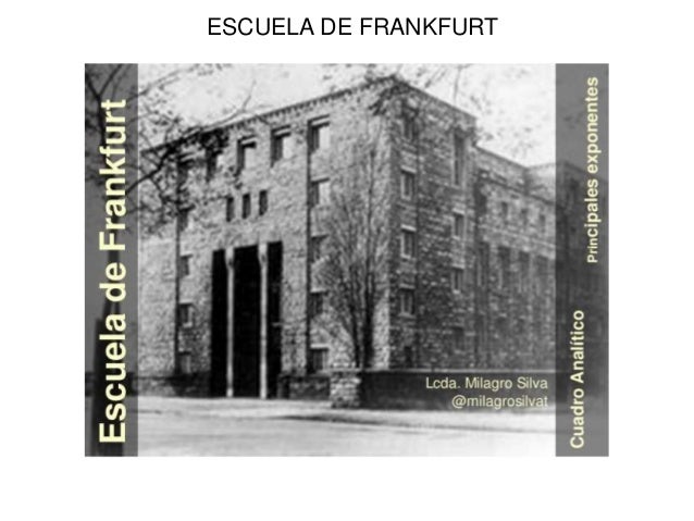 Escuela de frankfurt