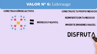 VALOR Nº 6: Liderazgo
 