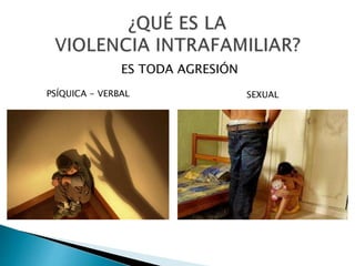 ES TODA AGRESIÓN
SEXUALPSÍQUICA - VERBAL
 