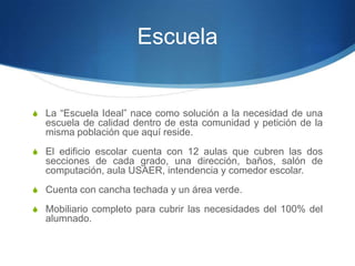Escuela ideal | PPTX