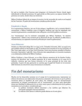 Escuela  Monetarista