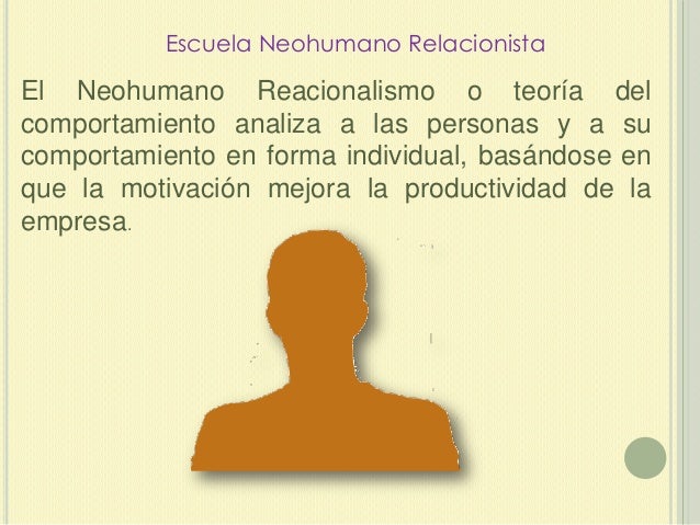 Escuela neohumano relacionista administración