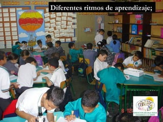 Diferentes ritmos de aprendizaje;  