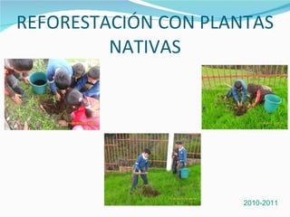 REFORESTACIÓN CON PLANTAS NATIVAS 2010-2011 