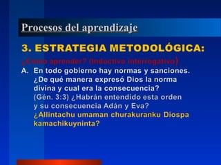 Procesos del aprendizaje
 