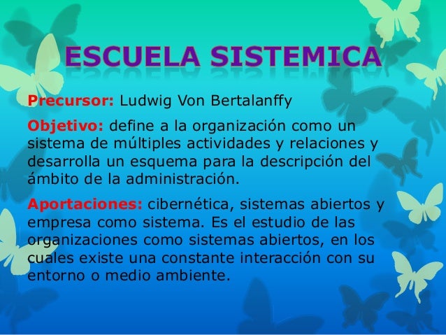 Escuelas de la administracion