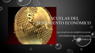 ESCUELAS DEL
PENAMIENTO ECONÓMICO
SALAZAR SALAS ANDRÉS ELEAZAR
UNIVERSIDAD DE GUADALAJARA
PREPARATORIA #4
 