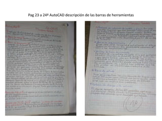 Pag 23 a 24ª AutoCAD descripción de las barras de herramientas
 