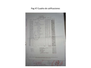 Pag 47 Cuadro de calificaciones
 