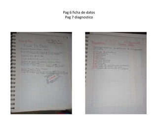 Pag 6 ficha de datos
Pag 7 diagnostico
 