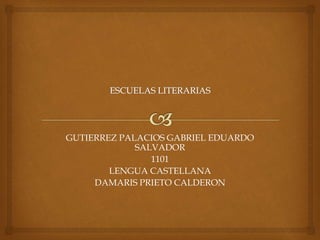 GUTIERREZ PALACIOS GABRIEL EDUARDO
SALVADOR
1101
LENGUA CASTELLANA
DAMARIS PRIETO CALDERON
 