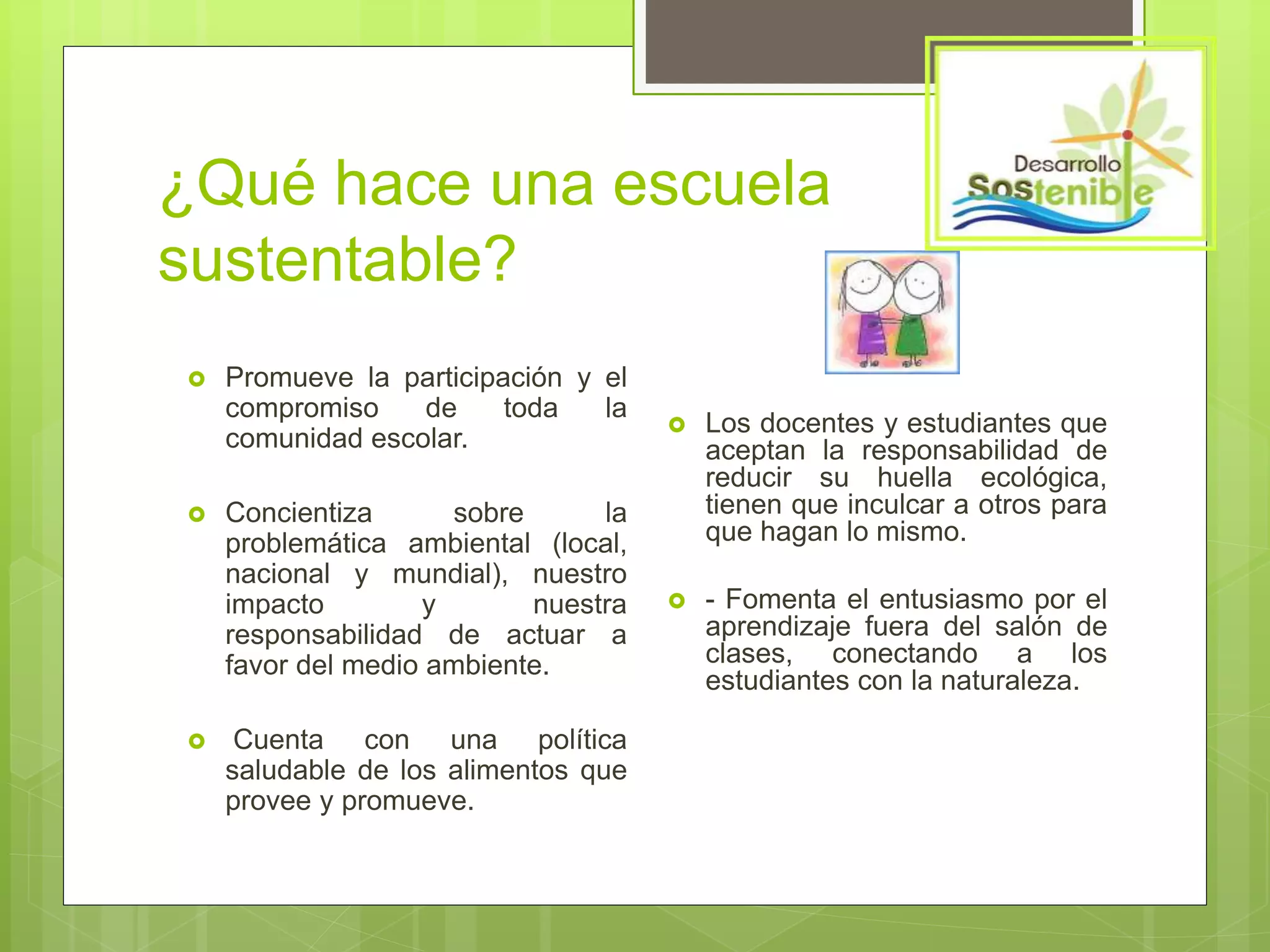 Escuela sostenible | PPT