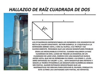 HALLAZGO DE RAÍZ CUADRADA DE DOS
 