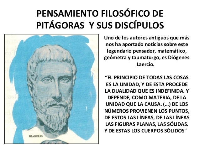 Pensamiento Filosofico De Pitagoras Gufa