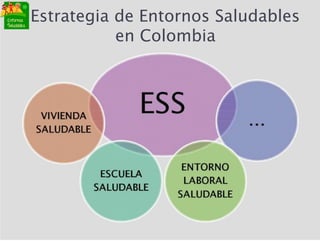 Estrategia de Entornos Saludables
en Colombia
 