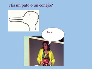 ¿Es un pato o un conejo? Hola 