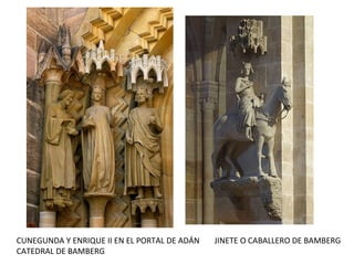 En el parteluz aparece la figura de una
virgen joven y sonriente, que mira con
dulzura al niño, sin rastro de hieratismo,
con el cuerpo ladeado, la vuelta al
contrapposto clásico. Con esta escultura
se inicia la representación de un tipo de
virgen totalmente nuevo, de gran éxito
durante el siglo XIII.
VIRGEN DORADA
 