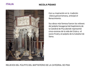 SEPULCRO DE FELIPE EL ATREVIDO, CLAUS SLUTER
Terminado por su sobrino Claus de Werve. En la parte baja, 40 monjes plañideros
encapuchados, que serían tomados como modelo en muchos sepulcros posteriores.
 