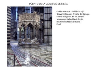 ALEMANIA
Se hizo patente la
influencia francesa, pero
se desarrolló una
temática más señorial
ESCULTURAS DEL MARGRAVE EKKEHARD Y SU ESPOSA UYA,
CATEDRAL DE NAUMBURGO
 