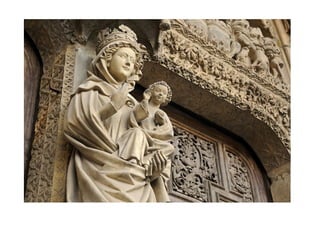 El monumento
escultórico más
destacado es el
sepulcro de Pedro I
en Alcobaça,
yacente y rodeado
de ángeles.
PORTUGAL
 