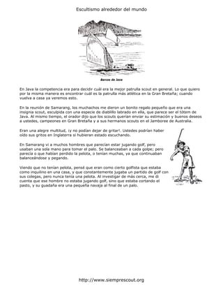 Java Insignia Libros Scouts: Escultismo alrededor del mundo | PDF