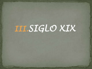 SIGLO XIX