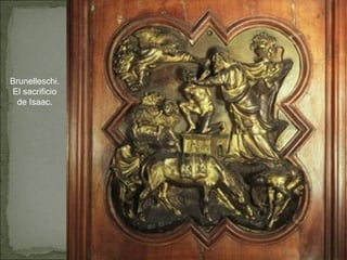 Brunelleschi. El sacrificio de Isaac. 