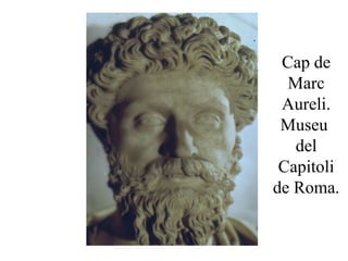 Cap de
Marc
Aureli.
Museu
del
Capitoli
de Roma.
 