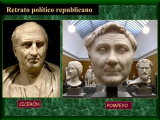 POMPEYO Retrato político republicano CICERÓN 