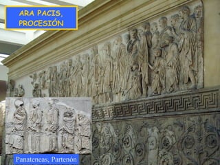 ARA PACIS, PROCESIÓN Panateneas, Partenón 