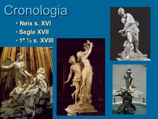 Cronologia Neix s.  XVI Segle XVII 1ª ½ s. XVIII 