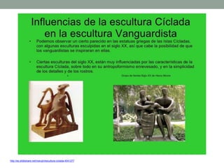 http://es.slideshare.net/marujin/escultura-ciclada-4041277
 