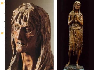 Ya anciano, en Florencia, refleja en sus obras la “crisis religiosa antihumanista” que vive la ciudad.  Su  "Magdalena penitente"  de madera policromada, parece la negación de la belleza renacentista. 