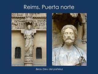 Reims. Puerta norte




    Beau Dieu del parteluz
 