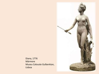 Com obras de temas mitológicos: