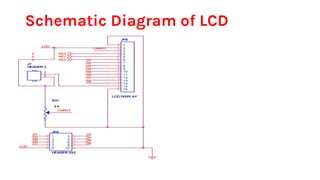 Schematic Diagram of LCD
 