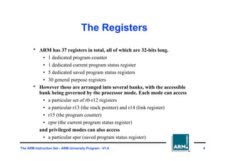 ESD_05_ARM_Instructions set for preparation | PDF