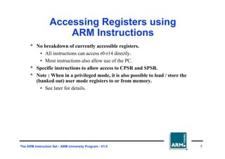 ESD_05_ARM_Instructions set for preparation | PDF