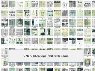 276 publications: 134 with items
 