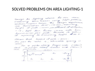 SOLVED PROBLEMS ON AREA LIGHTING-1
 